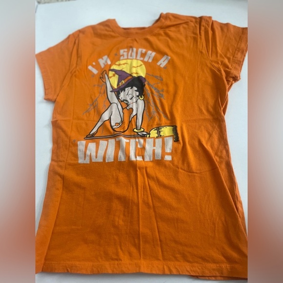Betty Boop vintage I’m such a Witch Halloween tshirt size women’s L RARE - Picture 1 of 6